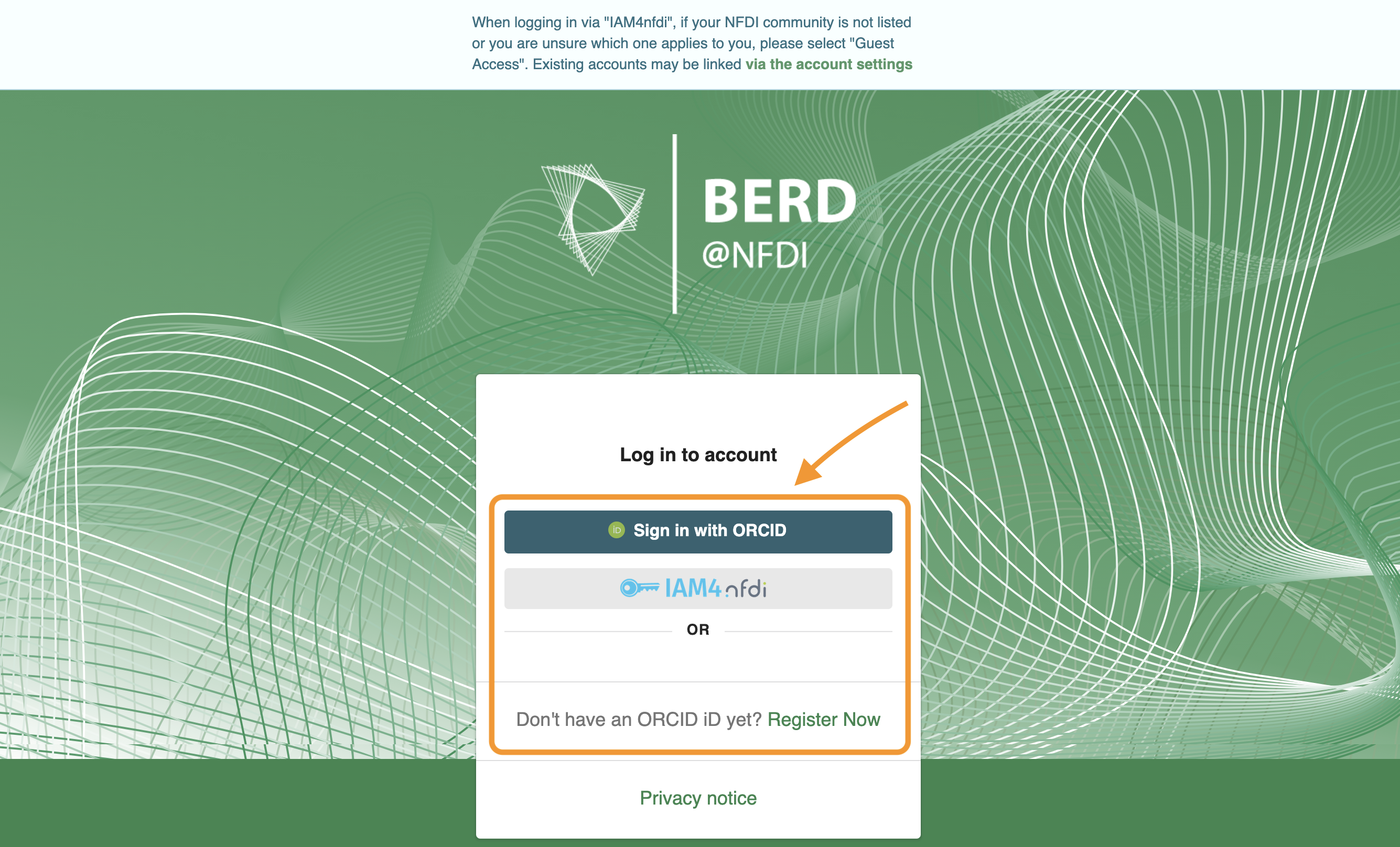 Step 2: Log in or register