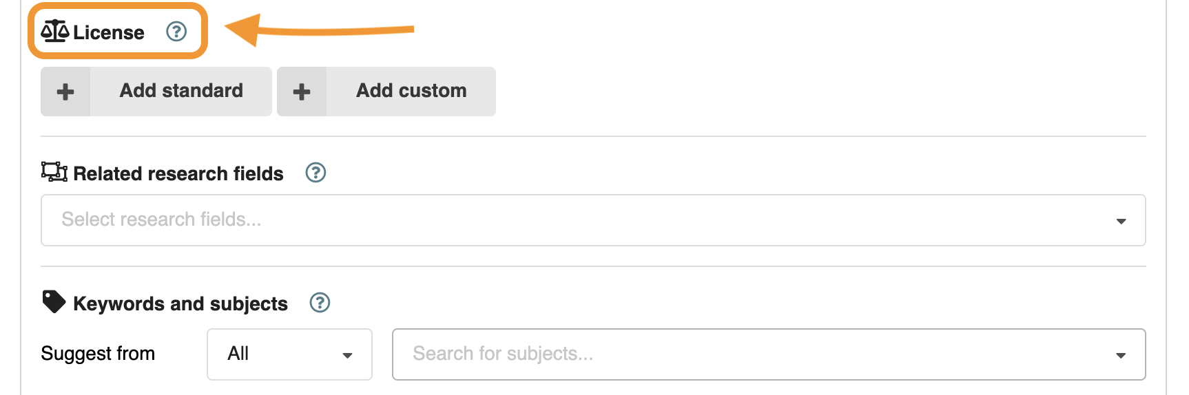 Step 8: Choose a license